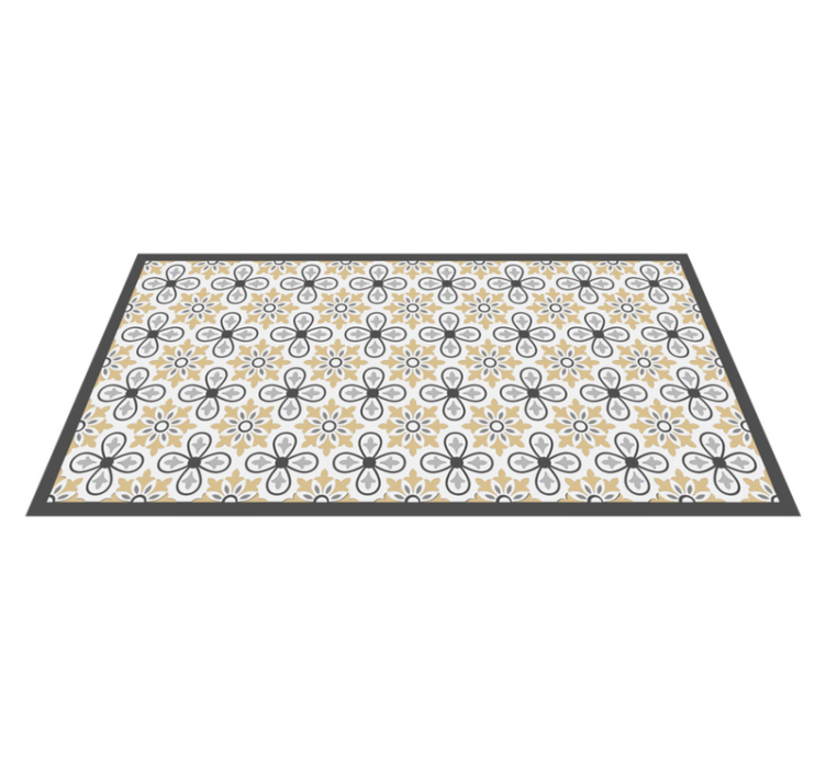 Tapete de vinil floral antigo - TenStickers