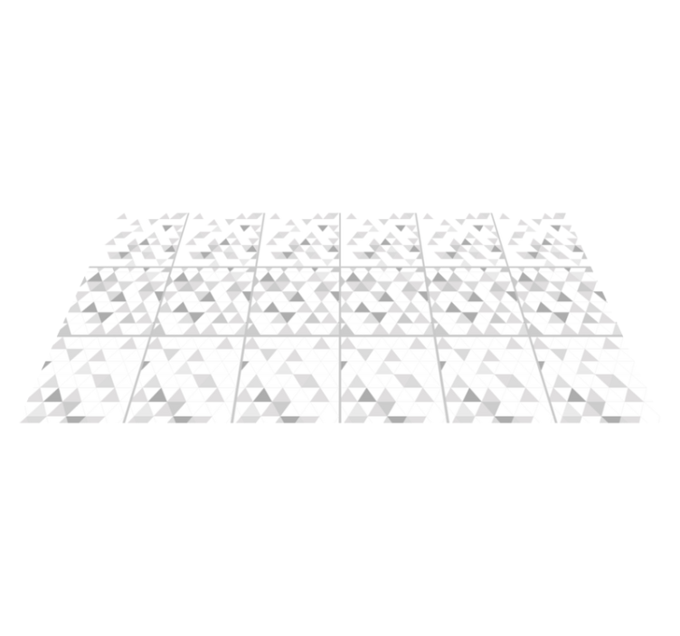 Tapete vinílico geométricas motivos triangulares cinzas - TenStickers