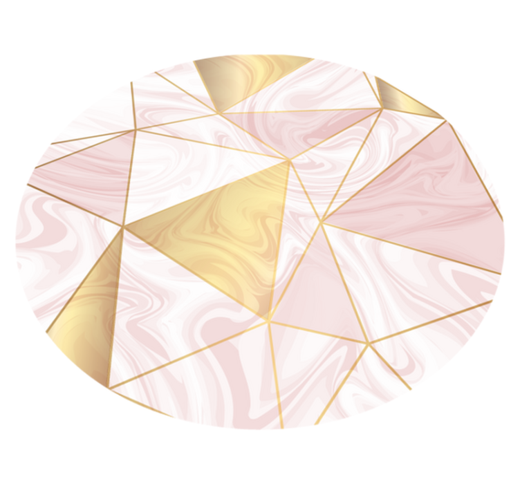 Tapete vinílico geométricas composição geométrica de mármore - TenStickers