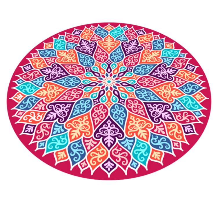 Tapete mandala vinil multicolor - TenStickers