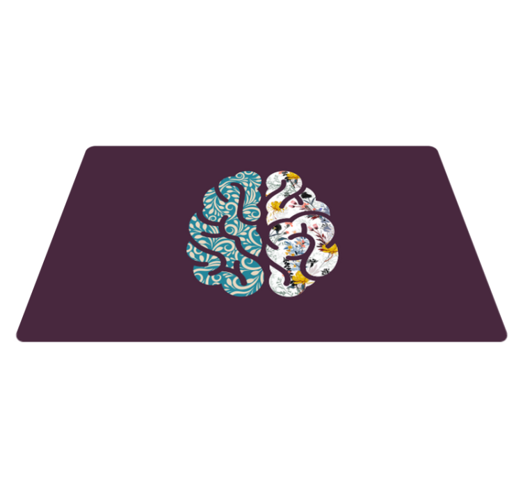 Tapete vinílico para gabinete Cérebro padronizado - TenStickers