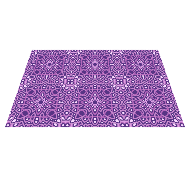 Mandala roxo azulejos mandala tapete de vinil - TenStickers