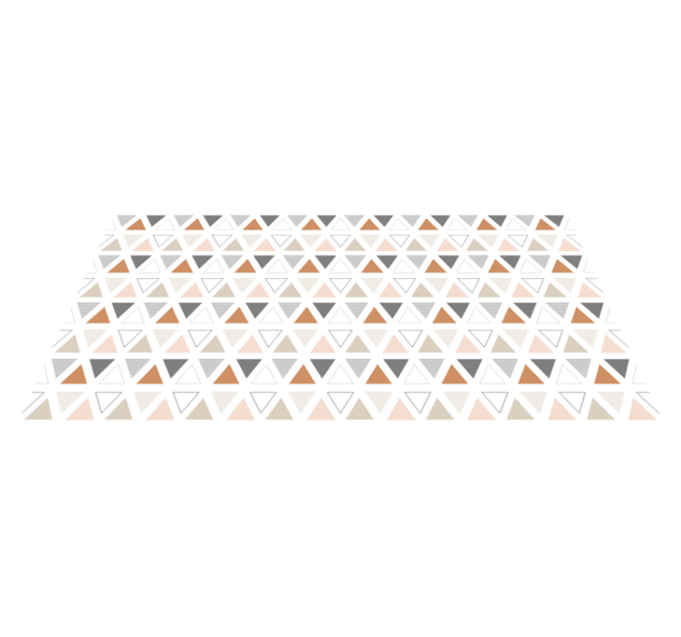 Tapetes geométricos de vinil com triângulo nórdico - TenStickers