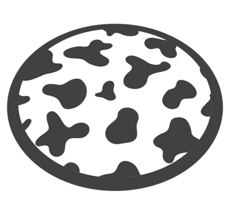 Tapete vinílico estampa de animal motivo circular de couro - TenStickers