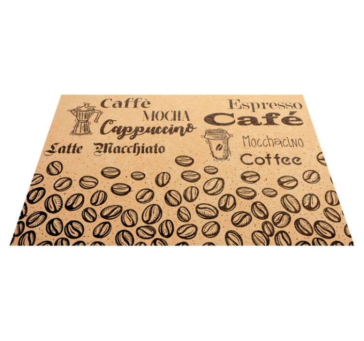Tapete de vinil personalizado tipo café italiano - TenStickers