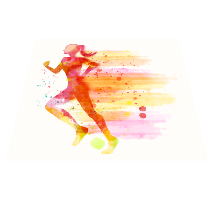 Fitness corrida tapete moderno - TenStickers