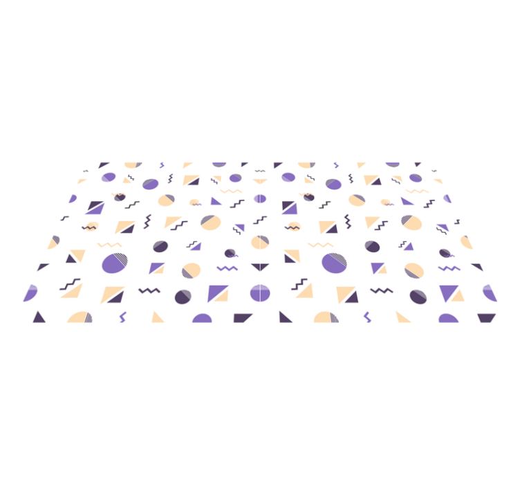 Formas geométricas coloridas tapetes geométricos - TenStickers