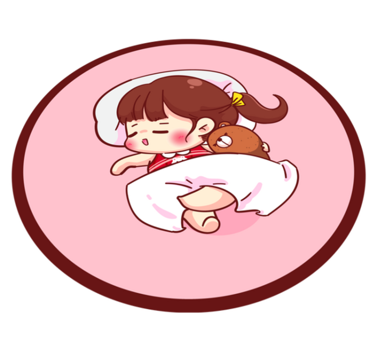 Dormir anime girl kids tapete de vinil - TenStickers