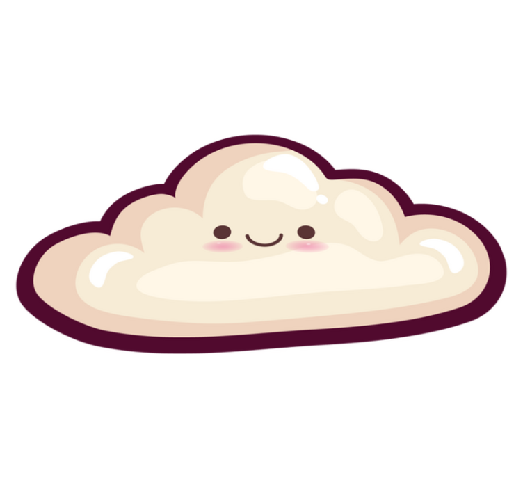 Tapete de vinil anime cloud nature - TenStickers