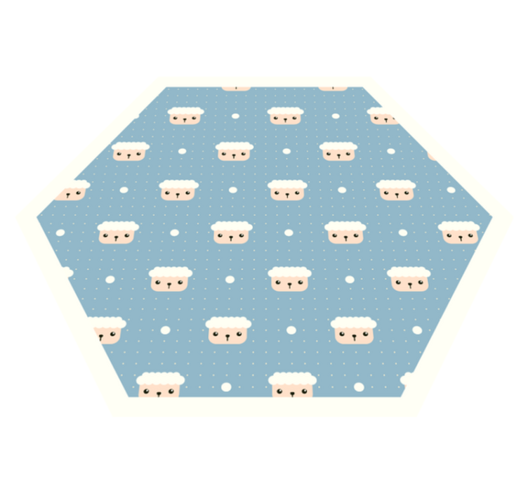 Tapete de ovelha polka dot animal - TenStickers