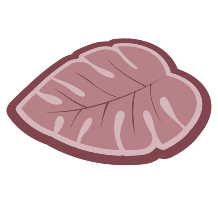 Tapete floral de folha de monstro rosa - TenStickers