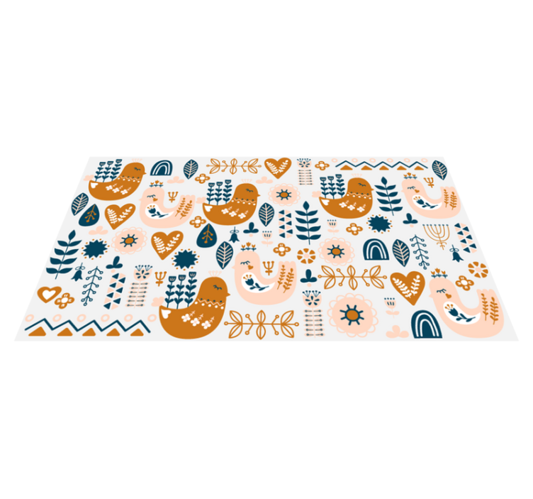 Tapete vinílico infantis padrões de berçário divertidos - TenStickers