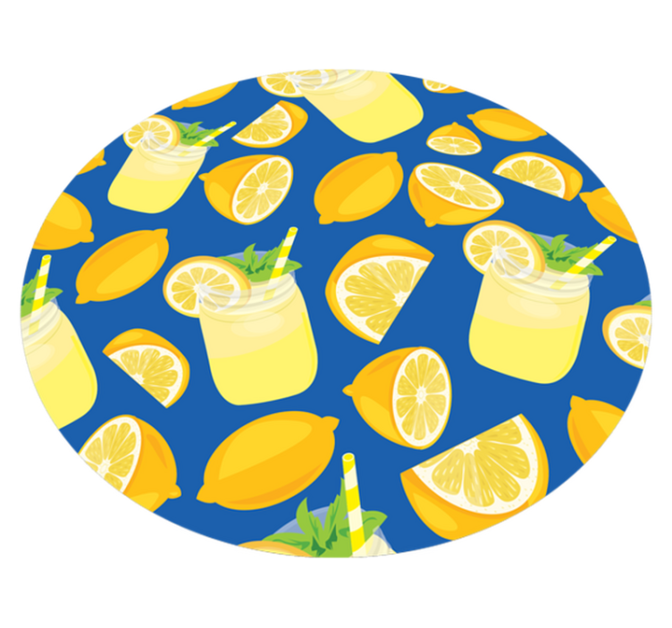 Tapete vinílico cozinha refresco de limonada - TenStickers