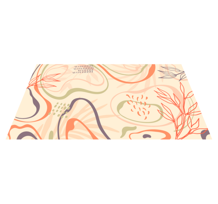 Tapete vinílico natureza formas orgânicas abstratas - TenStickers