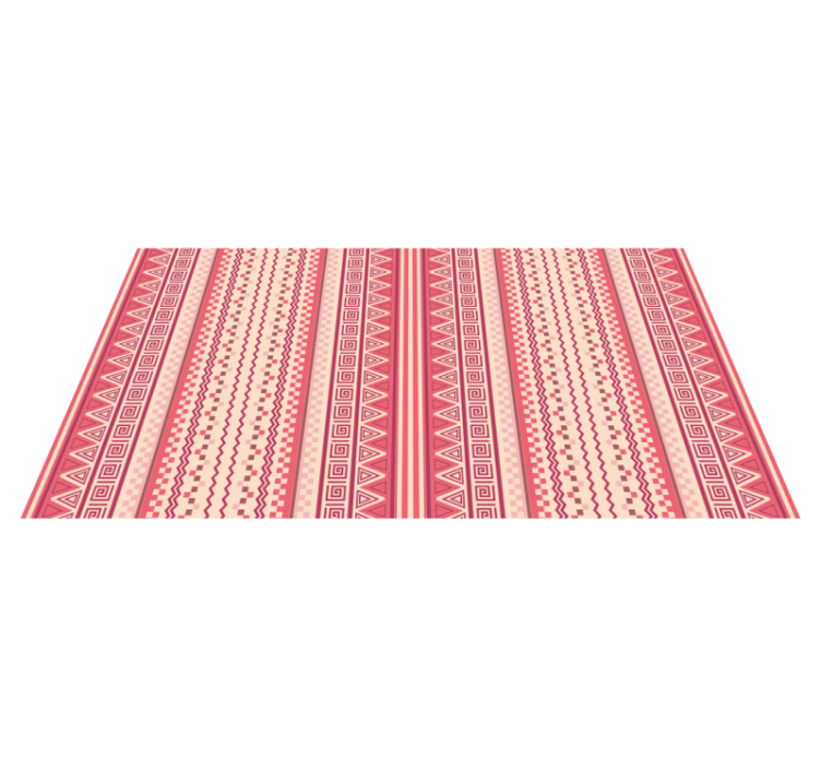 Tapete vinílico etnicas kilim listrado rosa - TenStickers