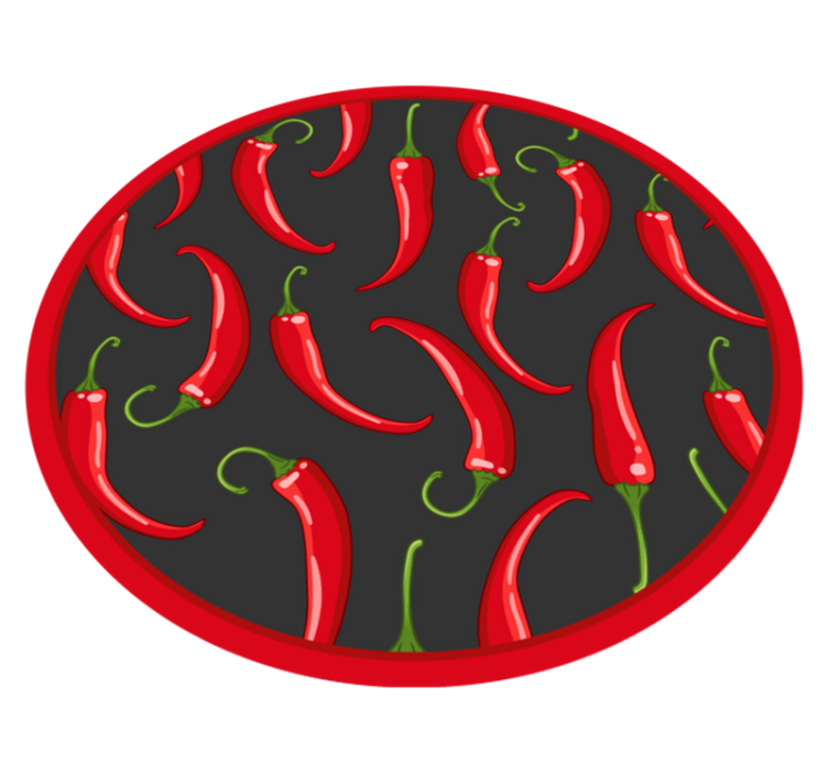 Red hot chilli peppers piso de cozinha - TenStickers
