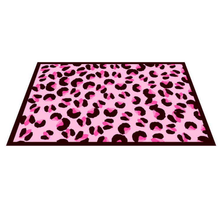 Tapete de vinil com estampa animal de leopardo rosa brilhante - TenStickers