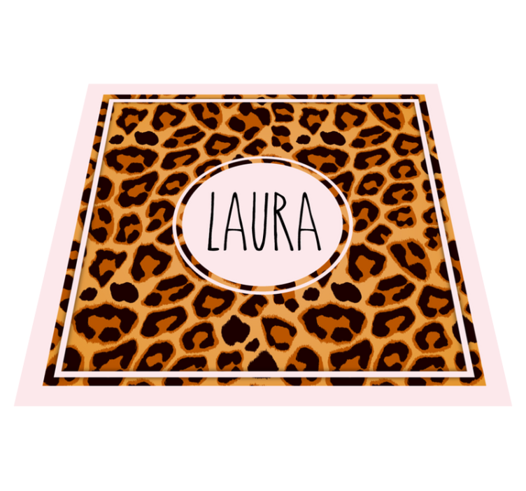 Tapete de vinil com estampa animal de leopardo personalizado - TenStickers