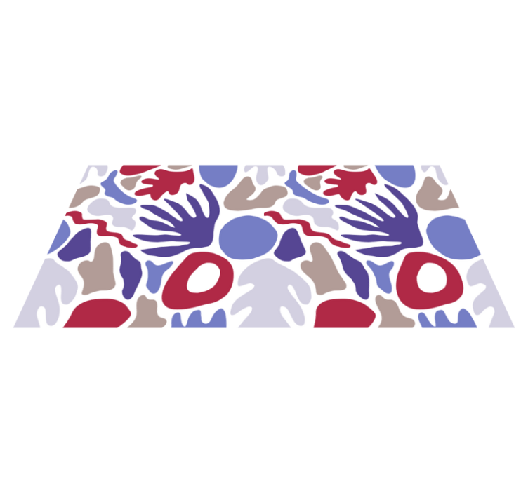 Tapete vinílico minimalista padrão de forma abstrata - TenStickers