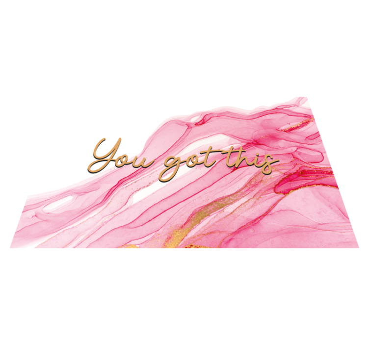 Tapete de vinil rosa aquarela personalizado - TenStickers