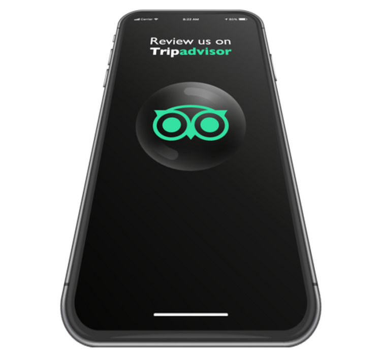 Tapete vinílico promoção avalie-nos no tripadvisor - TenStickers