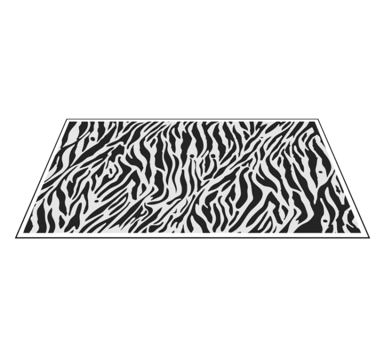 Tapete de vinil zebra preto e branco com estampa animal - TenStickers