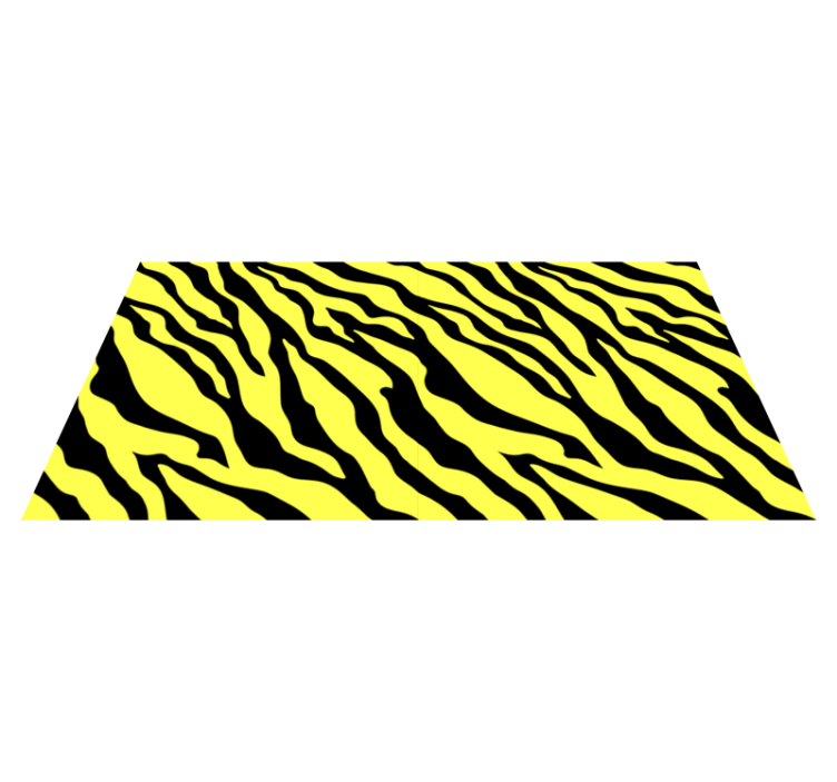 Tapete de vinil amarelo com estampa de zebra - TenStickers