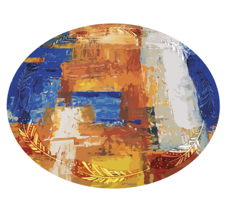 Tapete vinílico minimalista fusão de cores abstratas - TenStickers