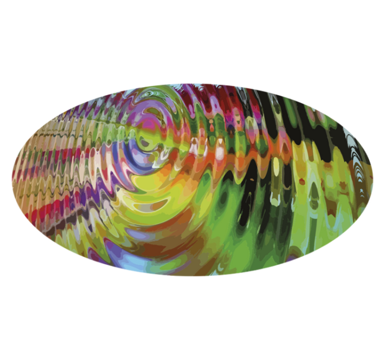 Tapete vinílico outras texturas padrão de ondulação colorido - TenStickers