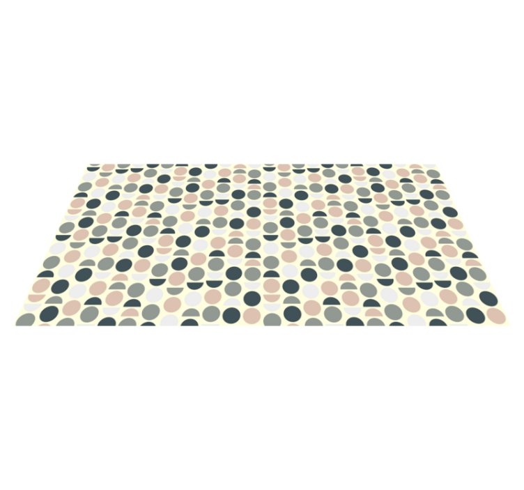 Tapetes geométricos com cercles nórdicos - TenStickers