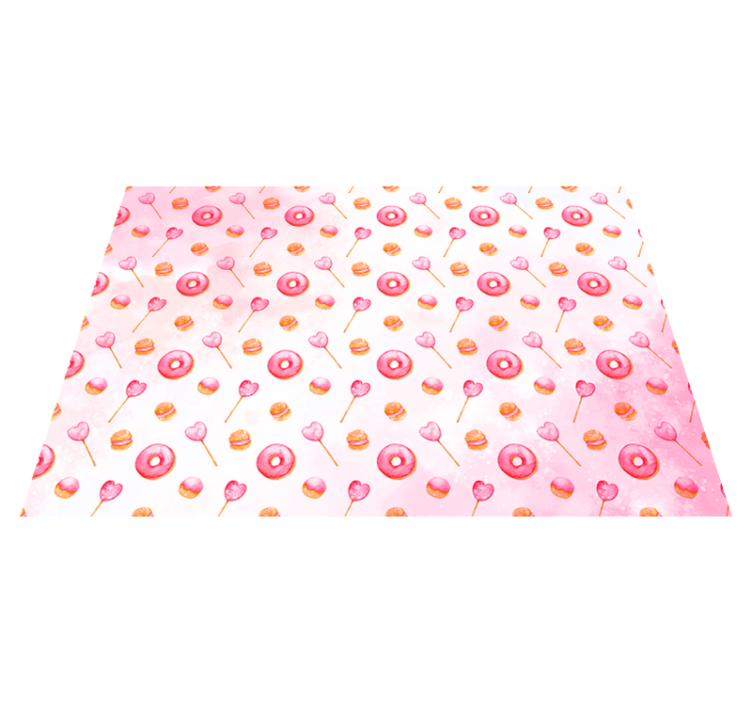 Tapete moderno de bolo e pirulito - TenStickers