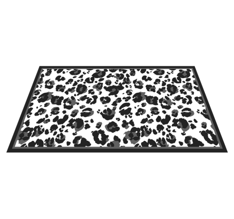 Tapete de vinil com estampa animal de pele de leopardo preta - TenStickers