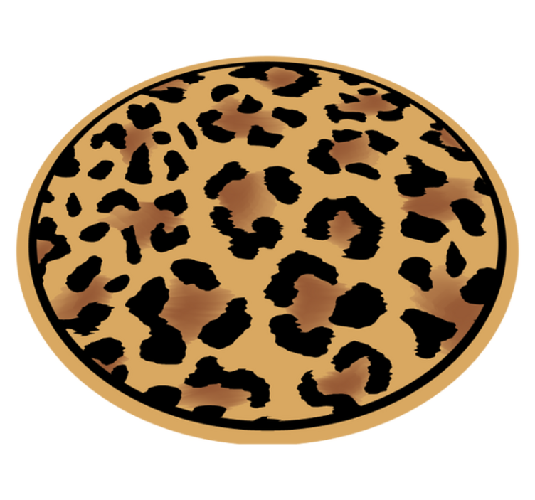 Tapete vinílico estampa de animal padrão leopardo selvagem - TenStickers