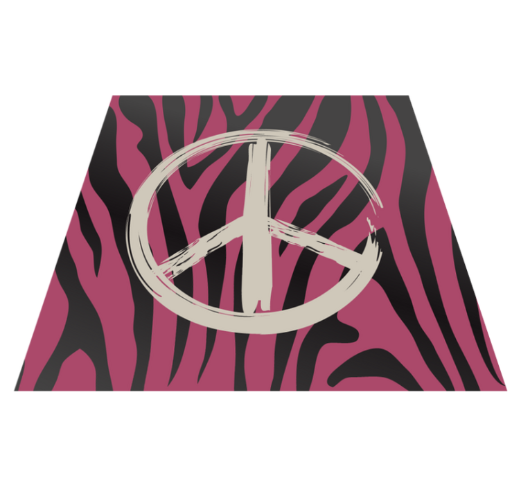 Tapete de vinil hippie roxo zebra com estampa animal - TenStickers