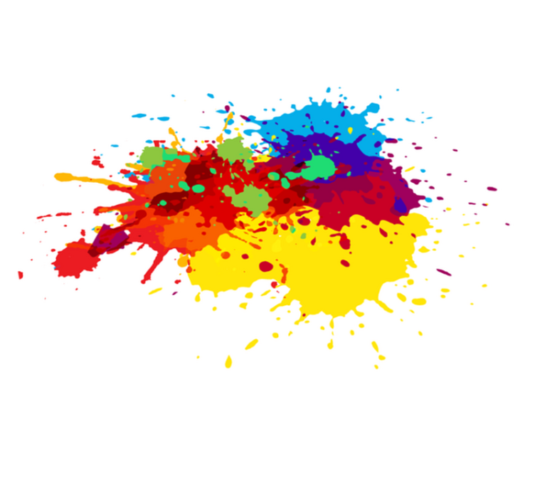 Espirra tapete de vinil colorido para adolescentes - TenStickers