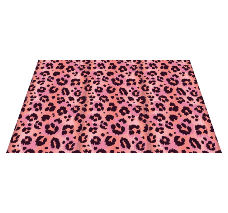 Tapete vinílico estampa de animal rosa leopardo - TenStickers