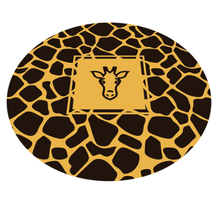 Tapete de vinil com estampa de girafa e estampa animal - TenStickers