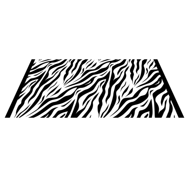 Tapete vinílico estampa de animal padrão zebra estiloso - TenStickers