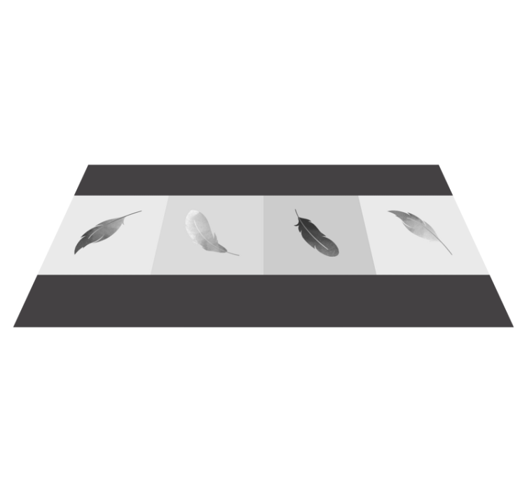 Tapete vinílico de animais minimalismo de penas - TenStickers