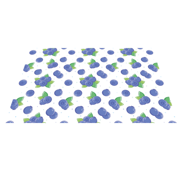 Tapete vinílico flores e plantas padrões de frutas frescas - TenStickers