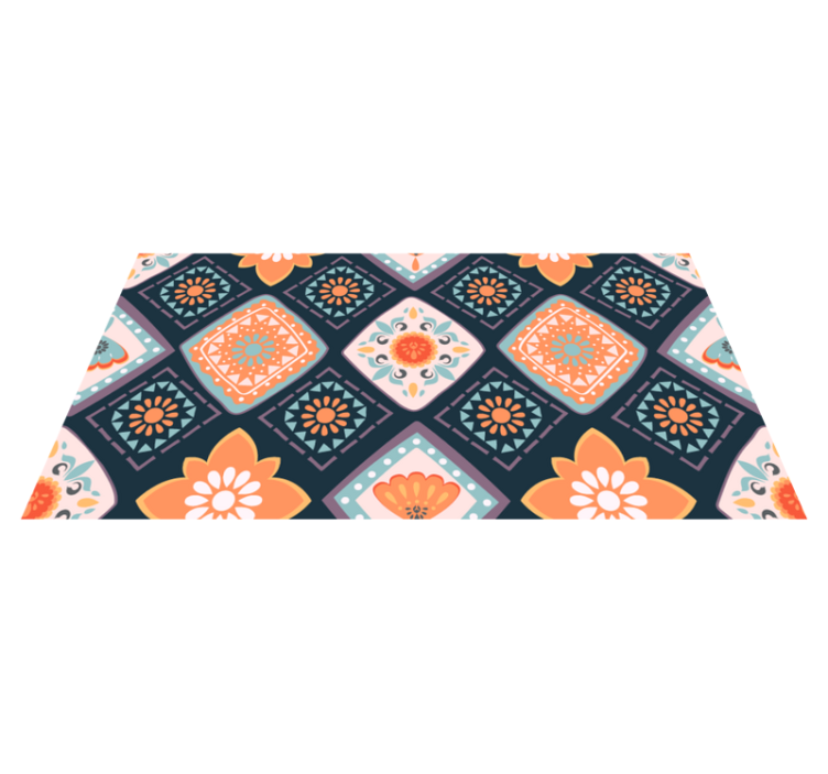 Tapete vinílico casa de banho design floral animado - TenStickers