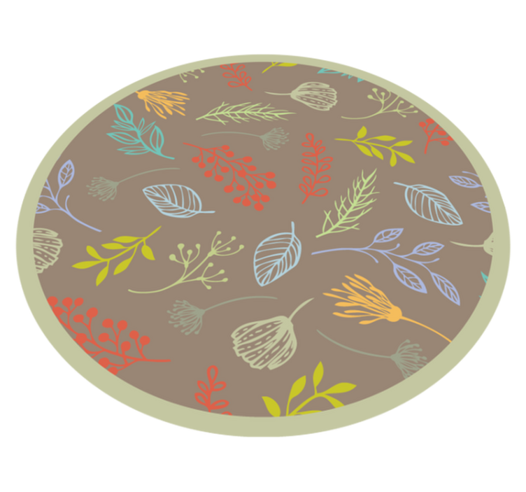 Tapete de vinil de flores de cozinha country - TenStickers