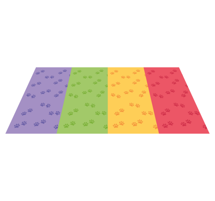 Tapete vinílico criança motivo de pegada - TenStickers