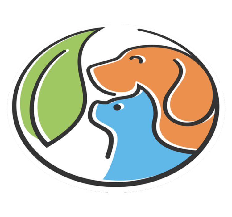 Tapete de animais com ícones de cães e gatos - TenStickers