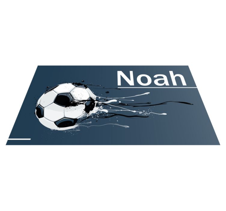 Tapete de vinil de futebol personalizado - TenStickers