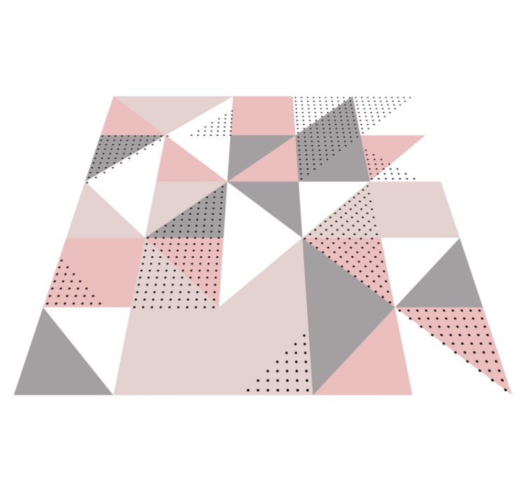 Tapete vinílico geométricas segmentos triangulares de cor - TenStickers