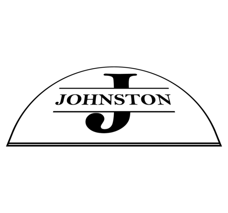 Letra grande com ladrilho do hall de entrada do nome da família - TenStickers