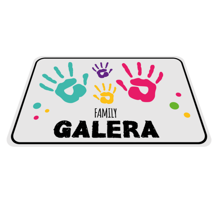 Tapete vinílico hall de entrada impressões da família - TenStickers