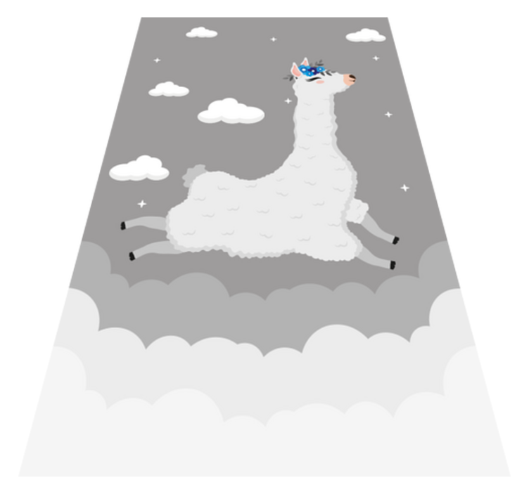 Paisagem nórdica peruana tapete de jogo para bebês - TenStickers