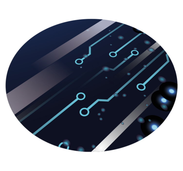 Tapete vinílico juvenil padrão de placa de circuito - TenStickers